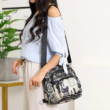 Multi-function Vintage Printing Bag Shoulder Crossbody Tote Handbags Purses