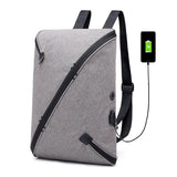 Men's Shoulder Bag USB Charging Backpack Large Capacity School Bag