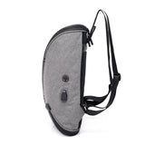 Men's Shoulder Bag USB Charging Backpack Large Capacity School Bag