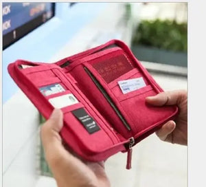 Travel Passport Wallet Ticket Document Storage Bag