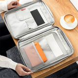 Multi-functional A4 Document Bags Waterproof Oxford Cloth Organized Tote