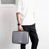 Multi-functional A4 Document Bags Waterproof Oxford Cloth Organized Tote