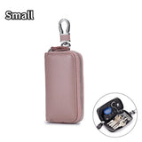 Leather Zipper Key Bag for Men and Women