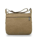 Multi-layer Canvas Bag for Women Large Capacity Laptop Shoulder Bag