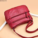 Multi-layer Crossbody Bags Small Bag Red Handbag Wallet