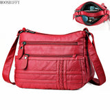 Multi-layer Crossbody Bags Small Bag Red Handbag Wallet