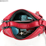 Multi-layer Crossbody Bags Small Bag Red Handbag Wallet