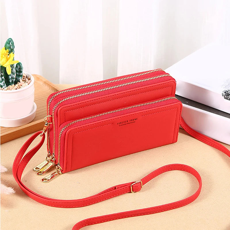 Multi-layer Women Shoulder Bag Crossbody Bag Top Phone Pocket Small Flaps