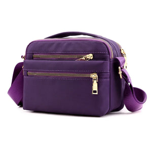 Multi-Layer Zipper Small Bag Casual Messenger Bag Women's Shoulder