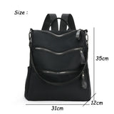 Nylon Women Backpack High Schoolbag For Teenage Girls Book Knapsack
