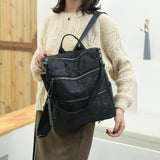 Nylon Women Backpack High Schoolbag For Teenage Girls Book Knapsack