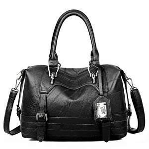 Casual Large Capacity Women Tote Bag Pu Leather Ladies Handbag