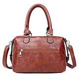Casual Large Capacity Women Tote Bag Pu Leather Ladies Handbag