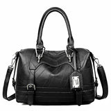 Casual Large Capacity Women Tote Bag Pu Leather Ladies Handbag