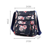Floral Pattern Multi-pocket Shoulder Bag for Women