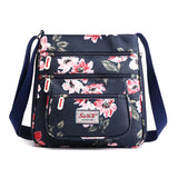 Floral Pattern Multi-pocket Shoulder Bag for Women