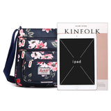 Floral Pattern Multi-pocket Shoulder Bag for Women