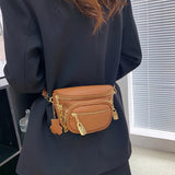 Leather Fanny Pack Shoulder Crossbody Waist Bag