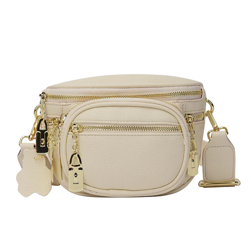 Leather Fanny Pack Shoulder Crossbody Waist Bag