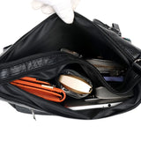Multi-pocket Ladies Flower Handbag Soft Leather Crossbody Bag