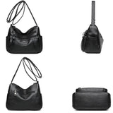 Soft Leather Crossbody Bag Multi-pocket Women Shoulder Bag