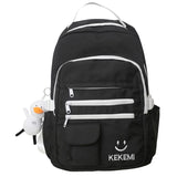 Waterproof Nylon Women Backpack College Student Bag Teenage Girls Laptop School