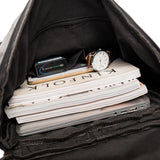Multi-pocket Men's School Bag Leather Laptop Travel Backpack