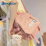 Floral School Bag Small Shoulder Bookbag for Women