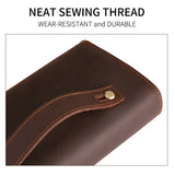 Retro Style Leather Handbag for Business Travel