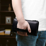 Retro Style Leather Handbag for Business Travel