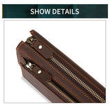 Retro Style Leather Handbag for Business Travel