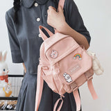 Small Backpack Women Ins Tooling School Bag Teenage Girls