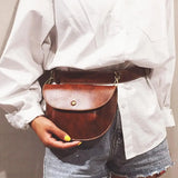 Women Leather Belt Bag Phone Pouch Fanny Pack Waist Pack Heuptas