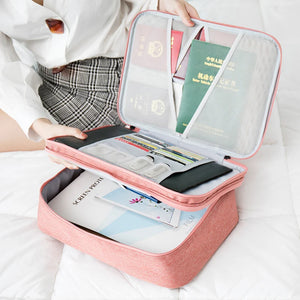 MultiLayer Briefcase Storage Bag Organizer Case Lock Cosmetic Bag