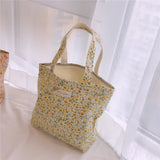 Multicolor Floral Handbags Canvas Tote Bags Eco-Friendly Shopping Bag