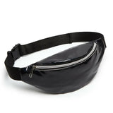 Multicolor Waist Bags Women Silver Fanny Pack Male Female Belt Bag Geometric