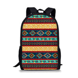 Ethnic Tribal Print School Bags Waterproof Women's Backpack