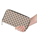 Colorful Sloth Print Long Wallet Zipper Purse Lightweight Unisex Clutch Bag