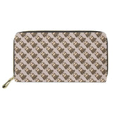 Colorful Sloth Print Long Wallet Zipper Purse Lightweight Unisex Clutch Bag