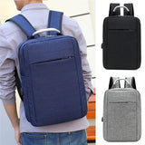 Anti-theft USB Charging Backpack Laptop Travel Bag