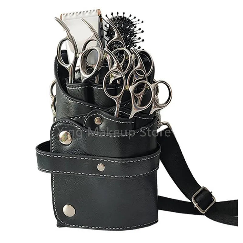 1PC PU Leather Scissor Bag Hairdressing Holder Pouch 40#