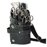 1PC PU Leather Scissor Bag Hairdressing Holder Pouch 40#