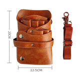 1PC PU Leather Scissor Bag Hairdressing Holder Pouch 40#