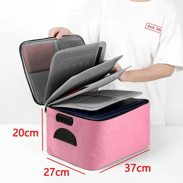 Multifunction Briefcase School Travel High Capacity Document Organizer