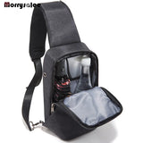 Men's USB Charging Chest Pack Crossbody Bag