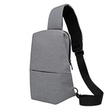 Men's USB Charging Crossbody Bag Waterproof Shoulder Chest Pack