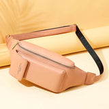 Women's Soft Leather Fanny Pack Chest & Waist Bag