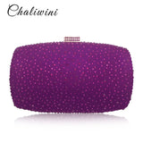 Crystal Lady Clutch Evening Bag Multicolor Wallet Nigerian Wedding Matching Bag