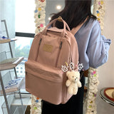 Double Zipper Backpack Laptop for Women Girls
