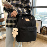 Double Zipper Backpack Laptop for Women Girls